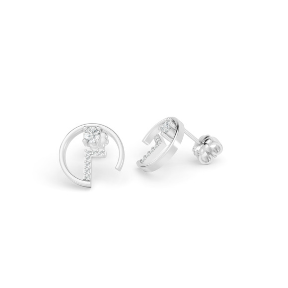 0.29 CTW 14K White Gold Diamond Stud Earrings
